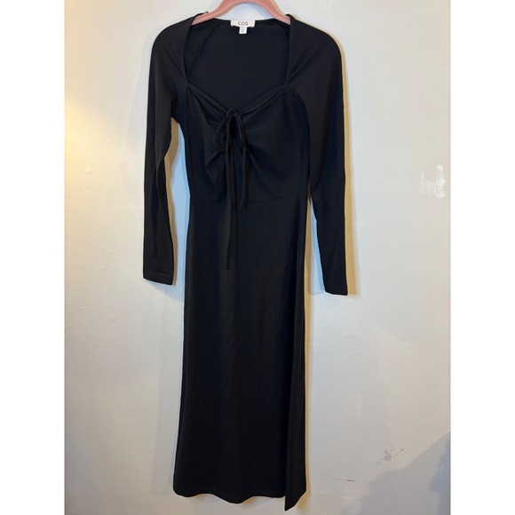COS Dresses & Skirts - COS Black Long Sleeve Midi Dress XS Keyhole